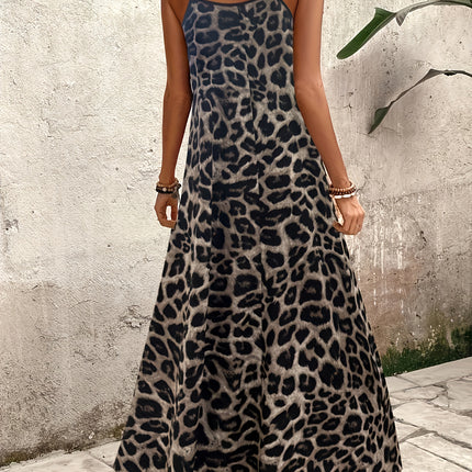 Vestido Leopardo Maxi Plus Size