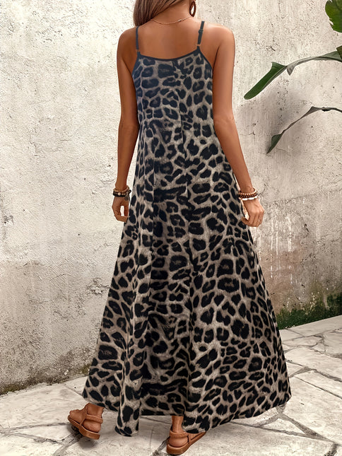Vestido Leopardo Maxi Plus Size