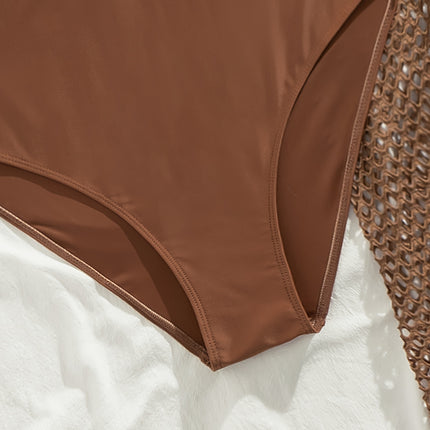 Conjunto de Biquíni Elegante Plus-Size 3pcs com Crochê