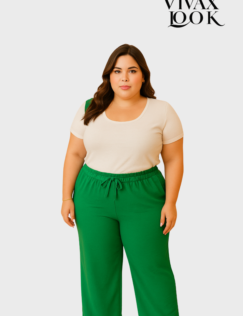 Calça Pantalona Plus Size - Elegância e Conforto com Caimento Impecável
