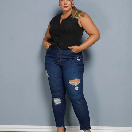 Colete Curto Alfaiataria Plus Size