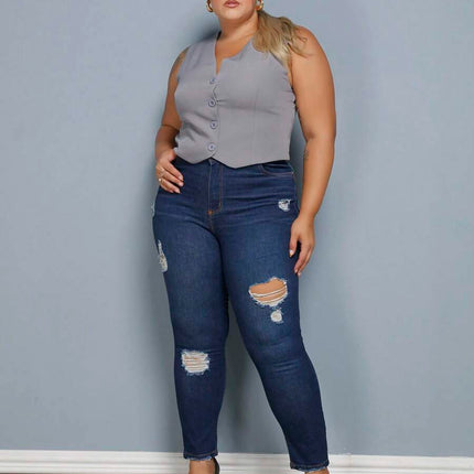Colete Curto Alfaiataria Plus Size