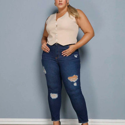 Colete Curto Alfaiataria Plus Size