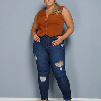 Colete Curto Alfaiataria Plus Size