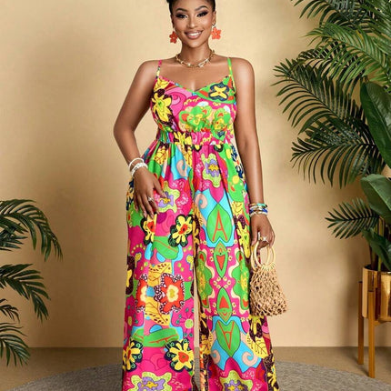 Macacão Tropical Floresta Plus Size