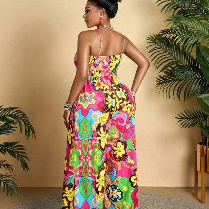 Macacão Tropical Floresta Plus Size