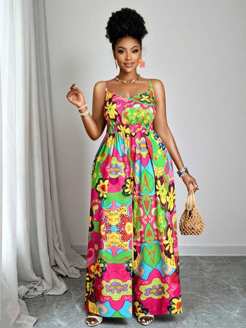 Macacão Tropical Floresta Plus Size