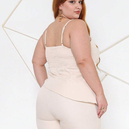 Conjunto Assimétrico Blusa + Short Plus Size