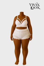 Conjunto Lingerie Plus Size  com Caleçon