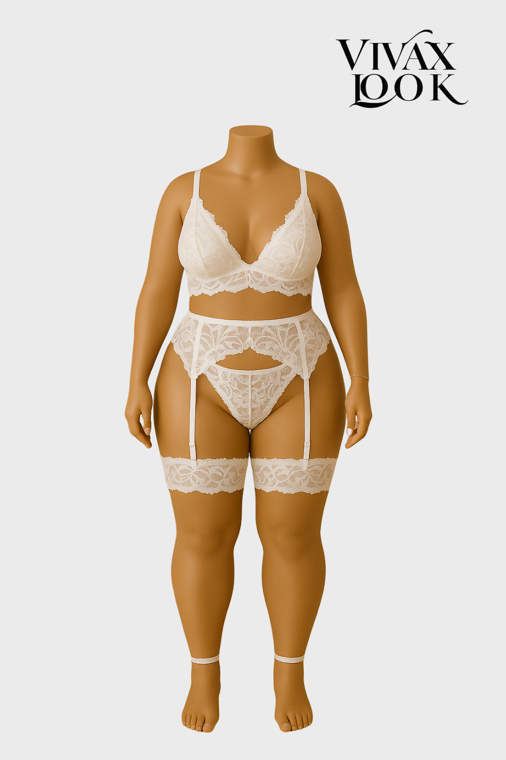 Conjunto em Renda com Cinta Liga: Para um Visual Incrível
