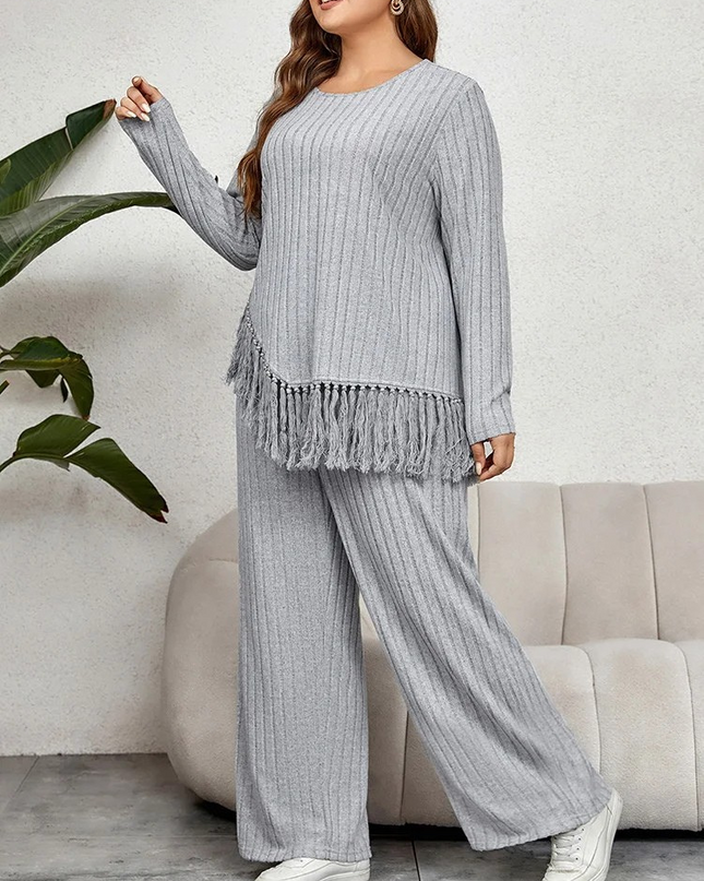 Conjunto Plus Size Elegância Outono