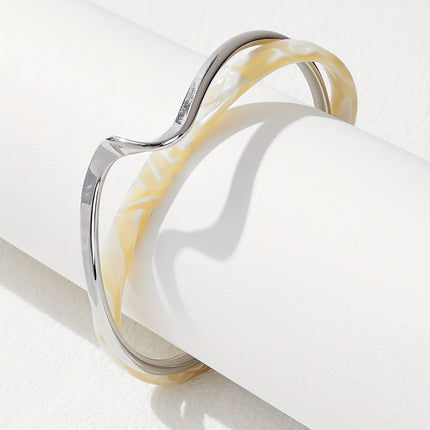 Pulseira Banhada a Ouro 18K em Forma de Onda