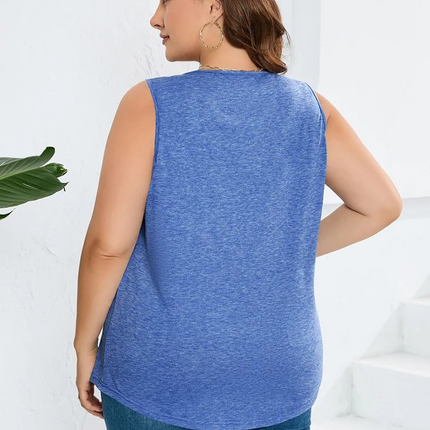 Regata Plus Size com Gola Quadrada