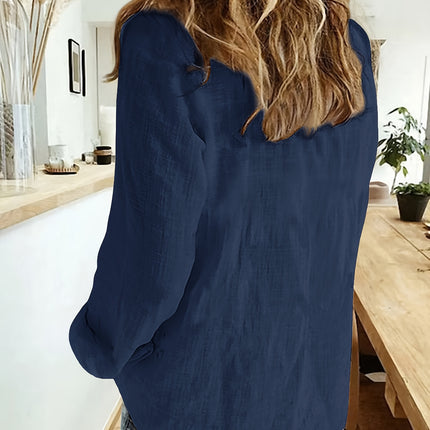 Camisa Denim Clássica Plus Size