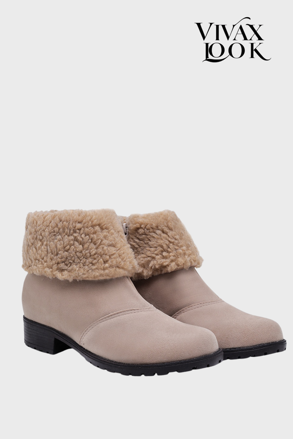 Bota de Couro Sintetico