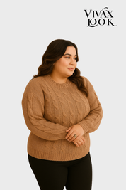 Blusa Tricot Plus Size