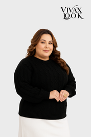 Blusa Tricot Plus Size