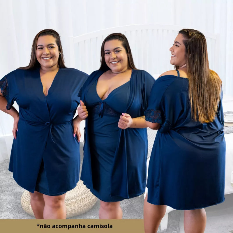 Robe Plus Size Marinho