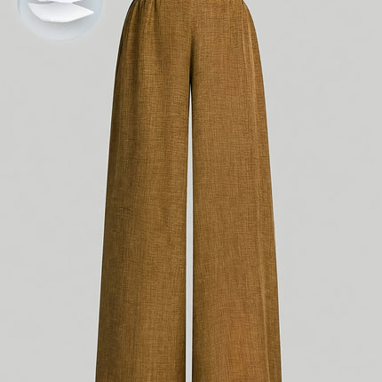 Calça Casual Elástica Plus Size