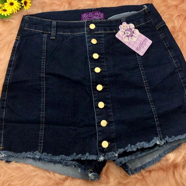 Shorts Saia Jeans Plus Size - Vivax Look