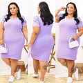 Vestido Midi Manga Bufante Plus Size