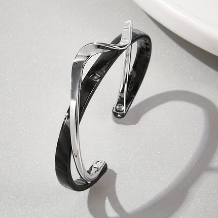 Pulseira Banhada a Ouro 18K em Forma de Onda