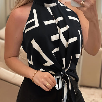 Blusa Ombro Estampada Plus Size