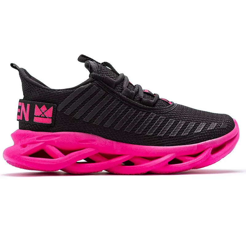 Tenis Feminino Jaguar Preto/Rosa