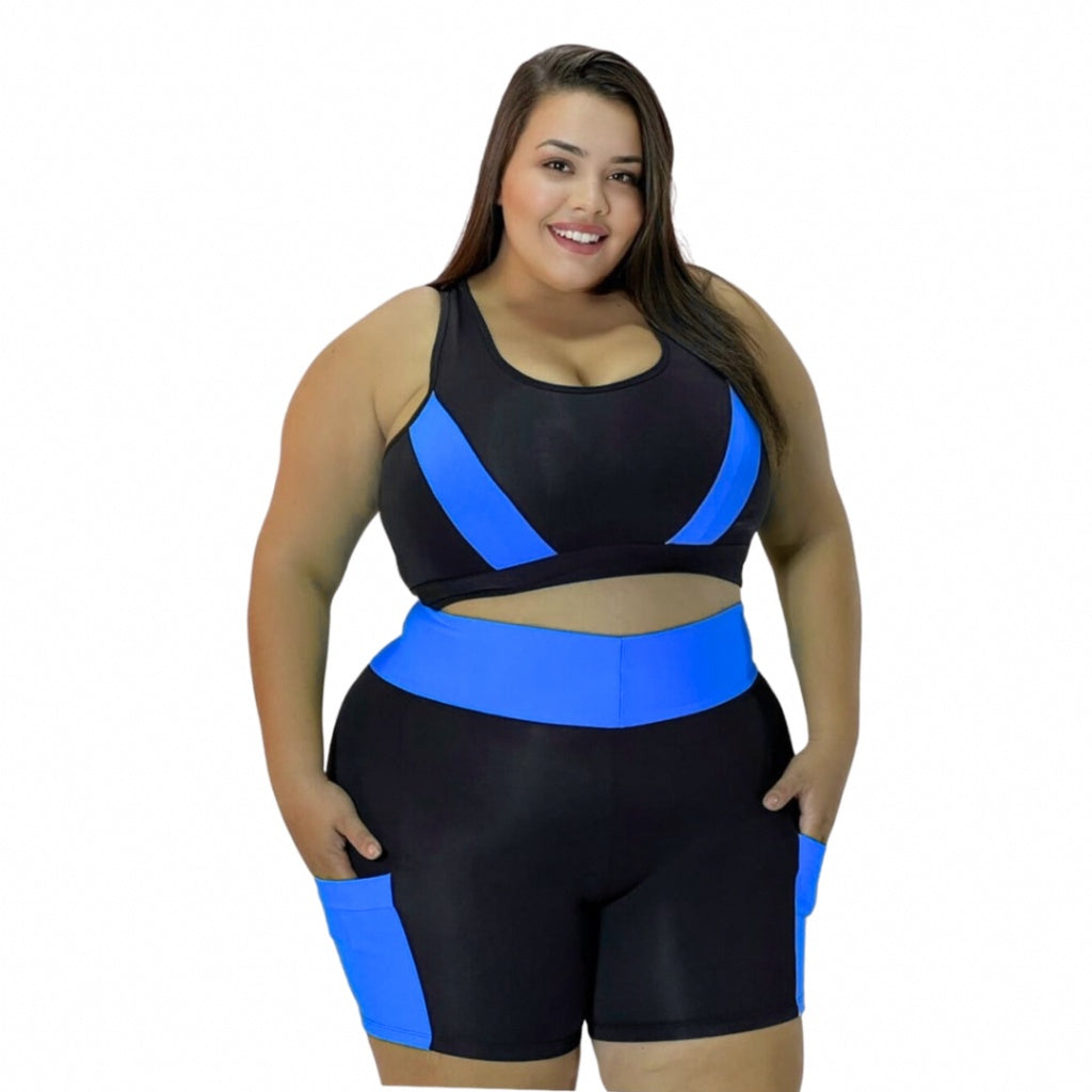 Conjunto Top e Short com bolso - Vivax Look