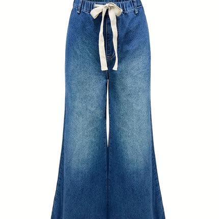 Calça Jeans Wide Leg Plus Size