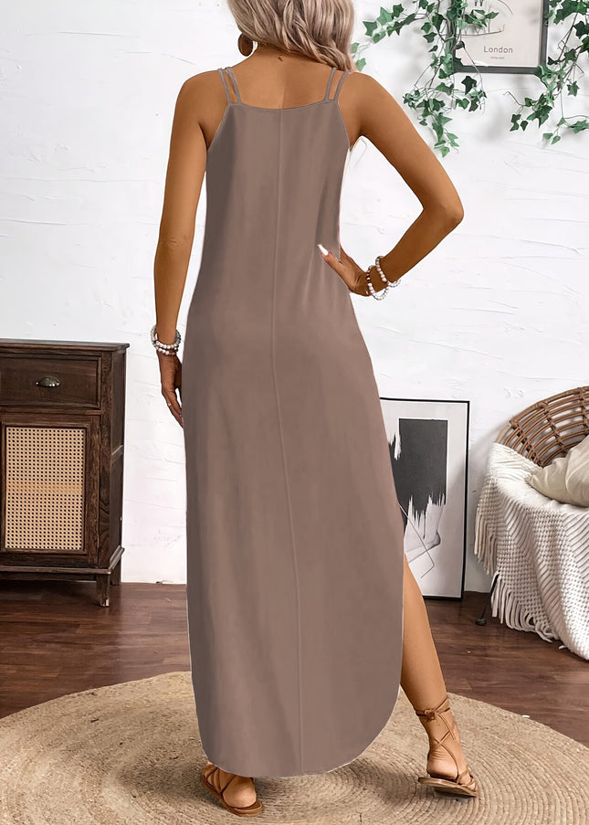 Vestido de Verão em V Plus Size