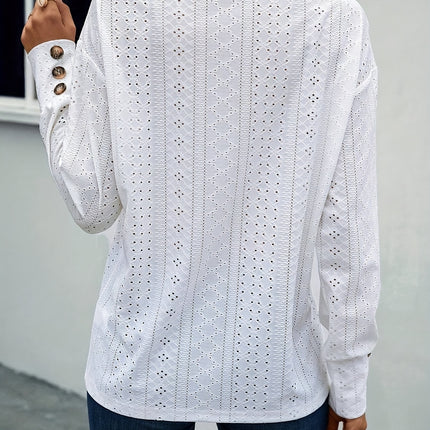 Blusa Decote V Renda Plus Size