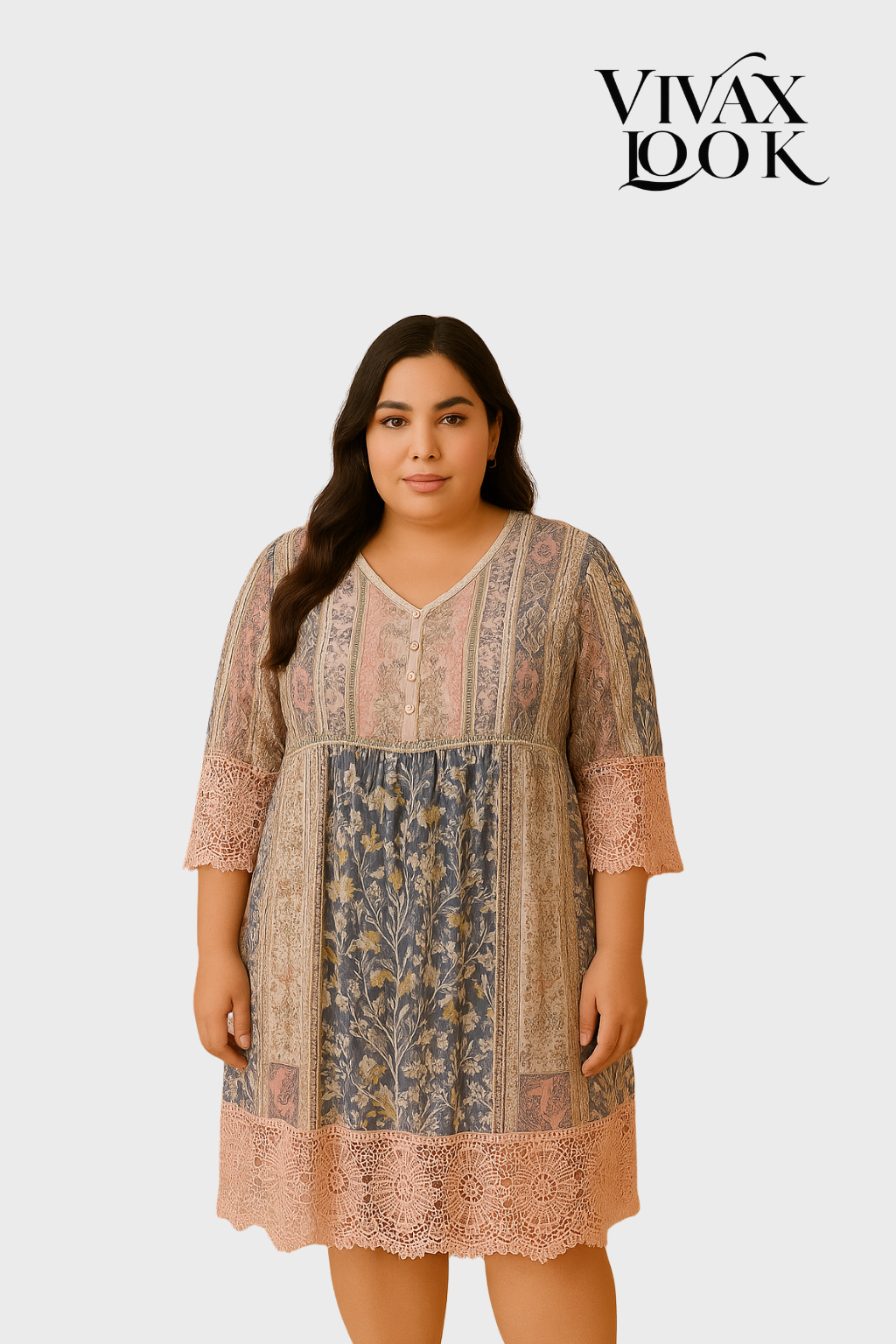 Vestido Plus Size Estilo Hip