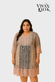 Vestido Plus Size Estilo Hip