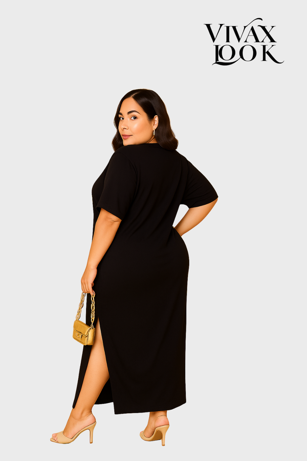 Vestido Longo Plus Size Boho-Chic