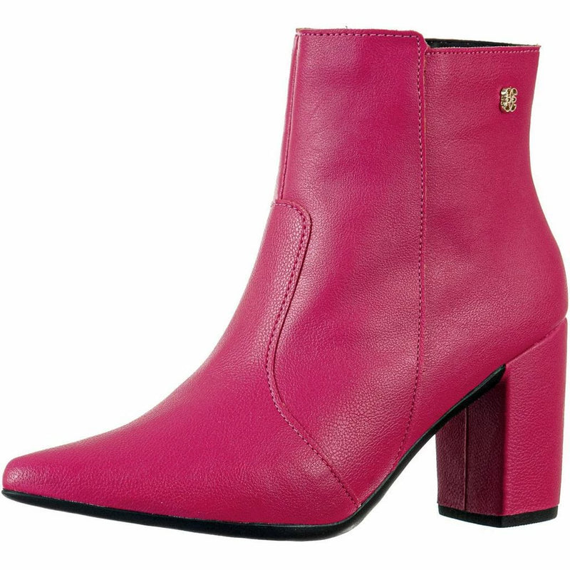 Bota Salto alto com zíper Pink - Vivax Look