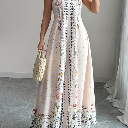 Vestido Floral Maxi Plus Size