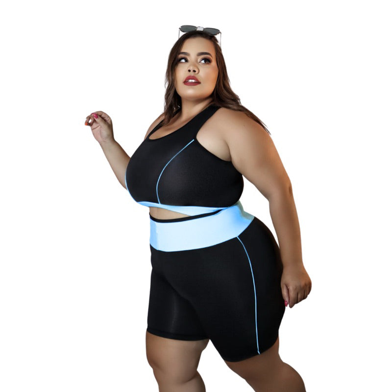 Conjunto Fitness Plus Size - Vivax Look