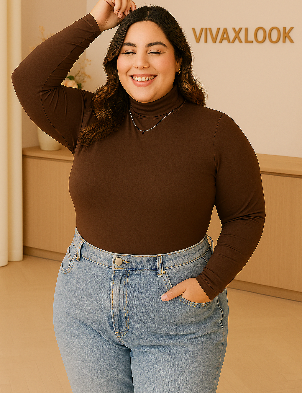 Body Plus Size Manga Longa Suplex