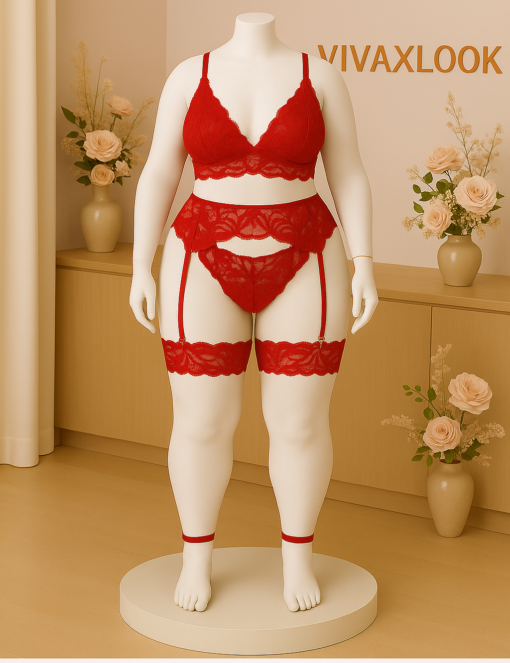 Conjunto em Renda com Cinta Liga: Para um Visual Incrível