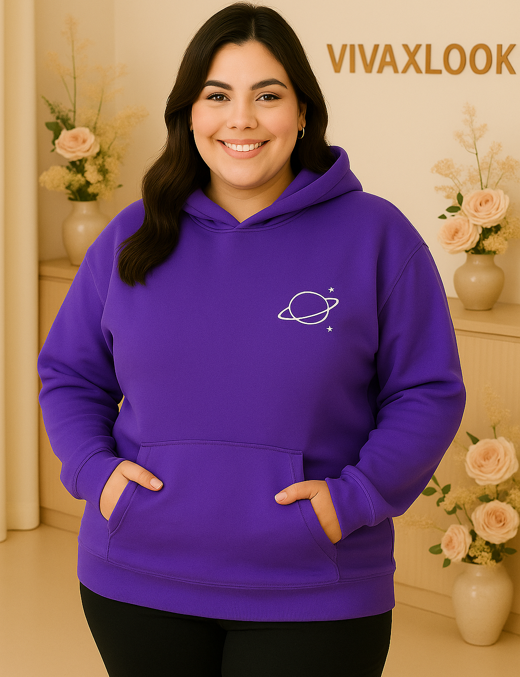 Blusa de Moletom Com Capuz
