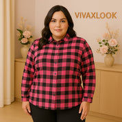 Camisa Xadrez Plus Size