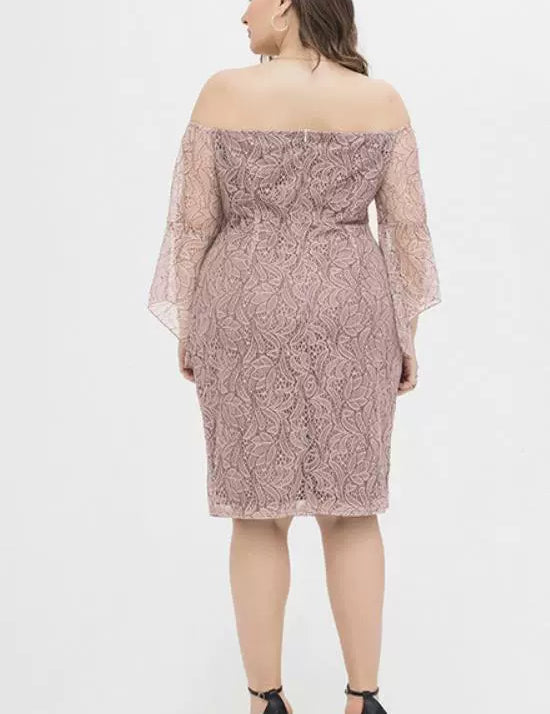 Vestido Liz Plus Size Rosa - Vivax Look