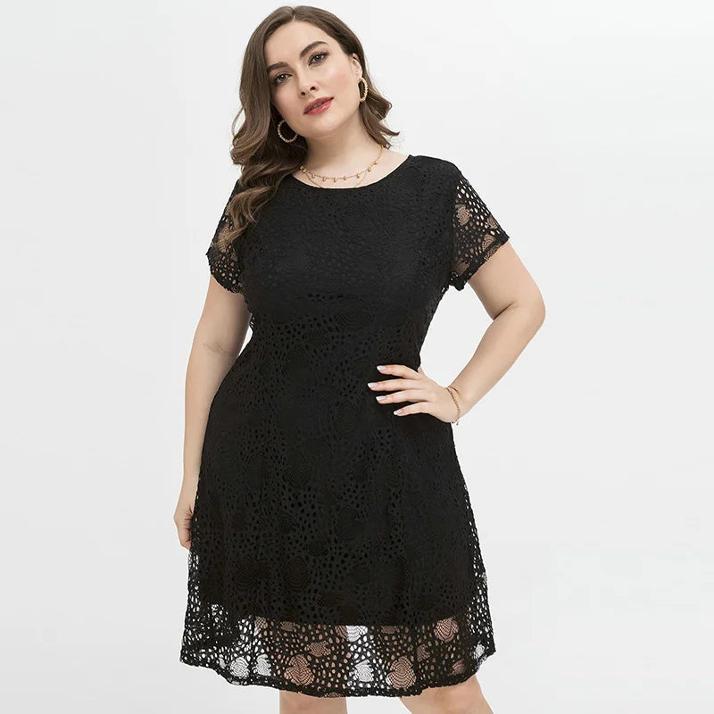 Vestido Andressa Plus Size Preto - Vivax Look