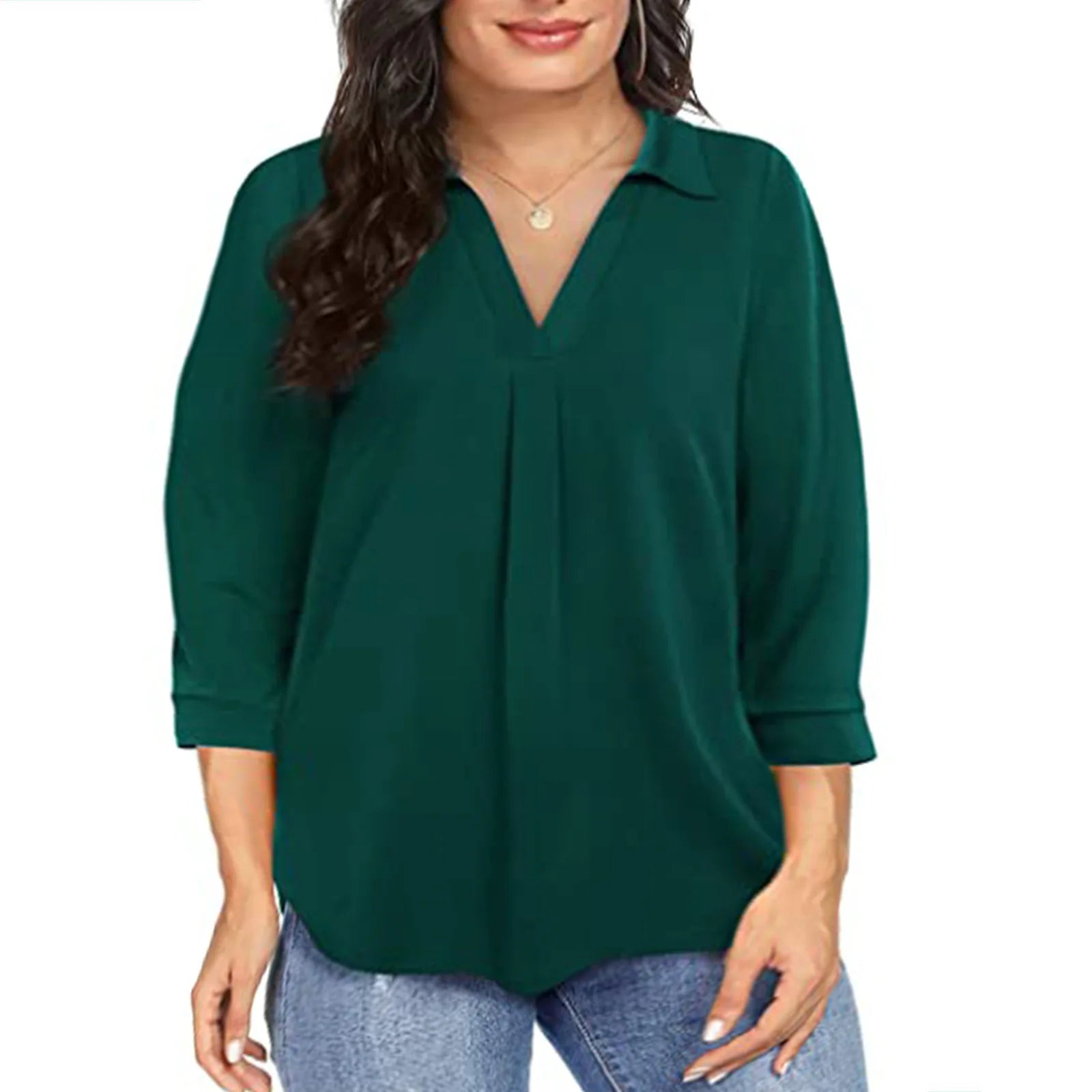 Camisa Plus Size Chiffon