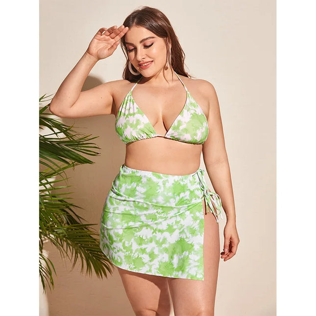 Tamanho grande split maiô feminino sexy biquíni três peças conjunto novo reunião sem costas biquíni para mulher elegantes casual y2k