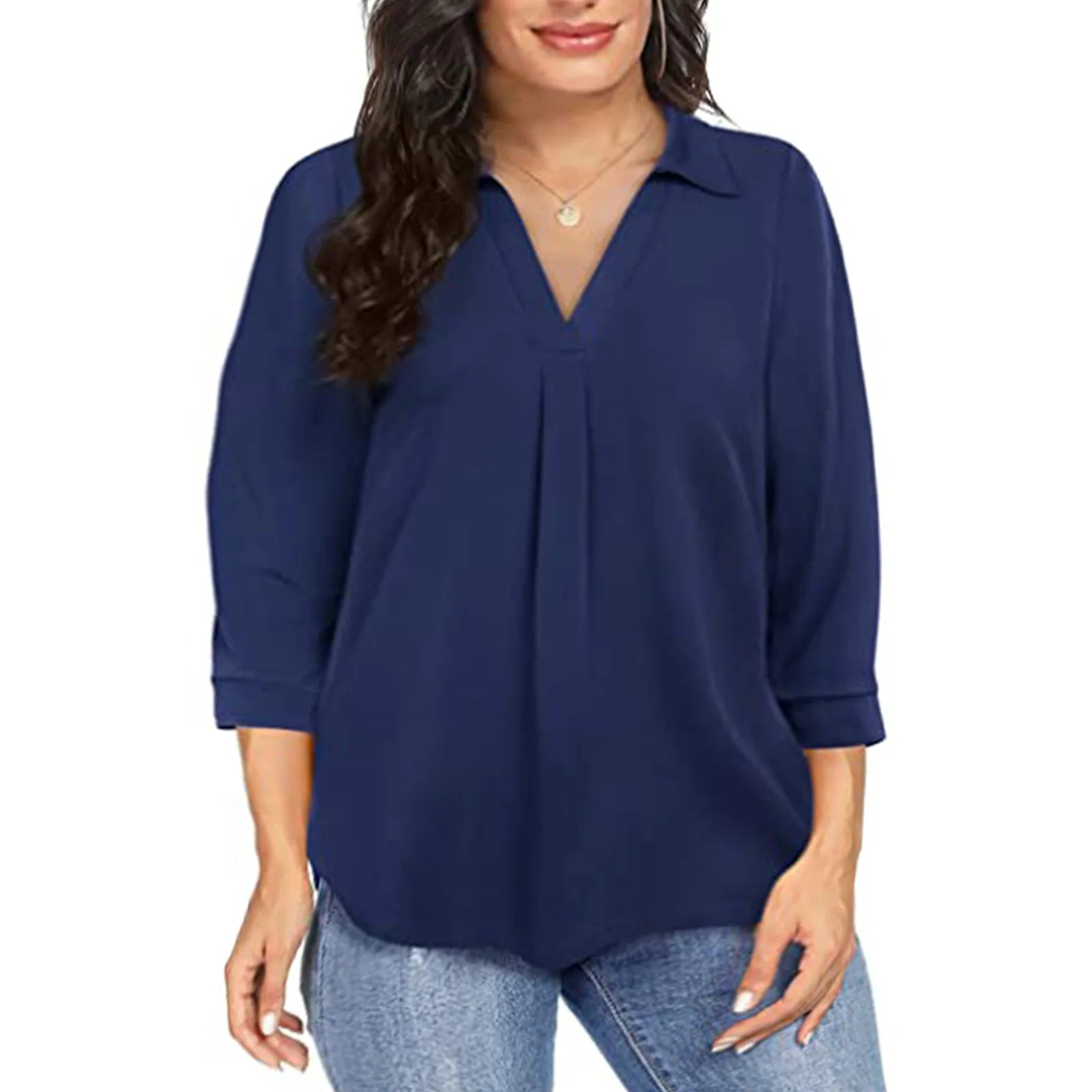 Camisa Plus Size Chiffon