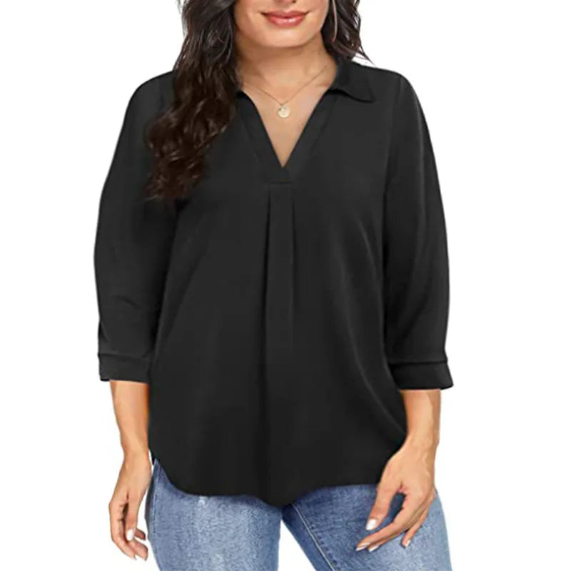 Camisa Plus Size Chiffon