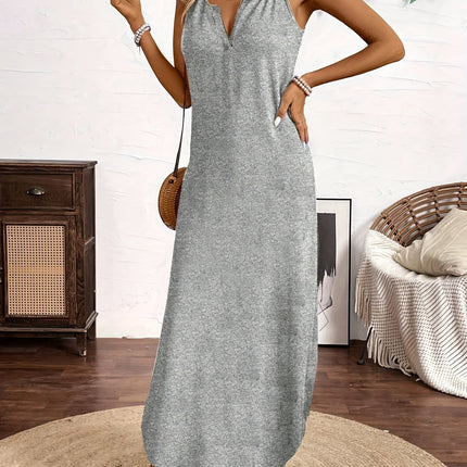 Vestido de Verão em V Plus Size