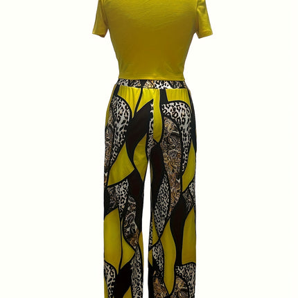 Conjunto Cropped & Flare Plus Size